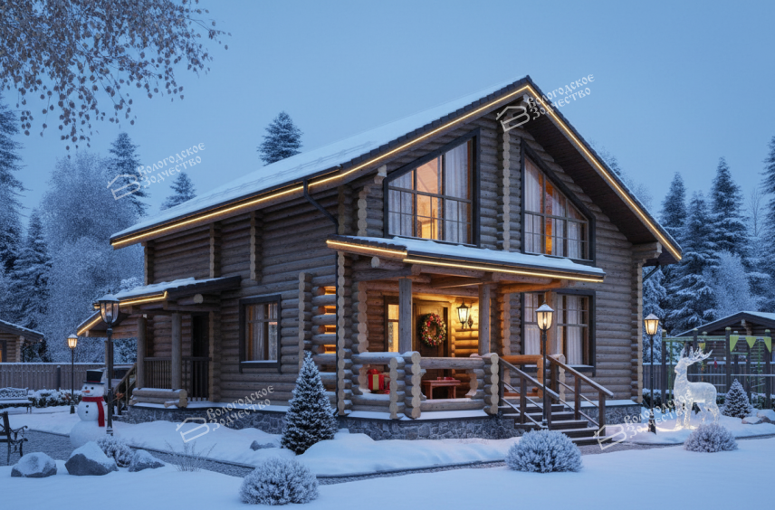 Дом из бревна VZ-177 