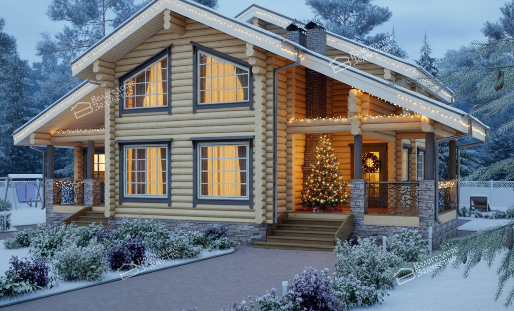 Дом из бревна VZ-191