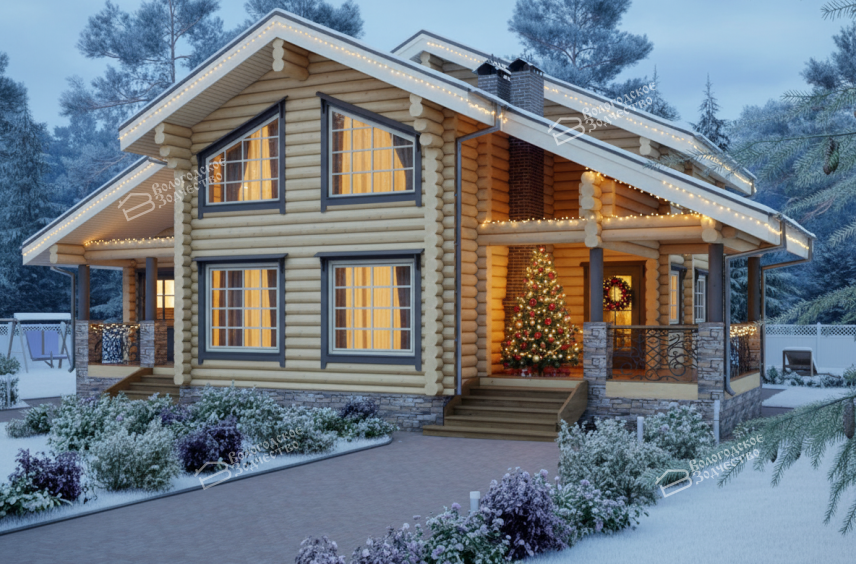 Дом из бревна VZ-191