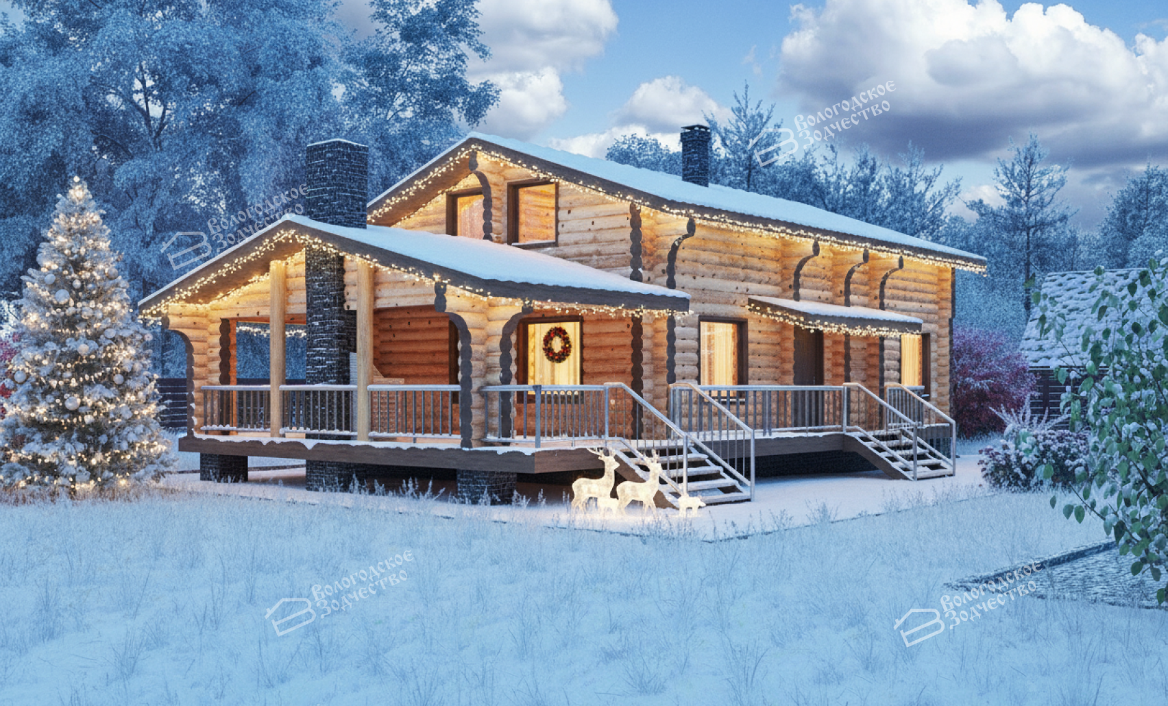 Дом из бревна VZ-204