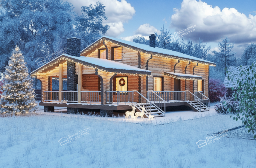 Дом из бревна VZ-204