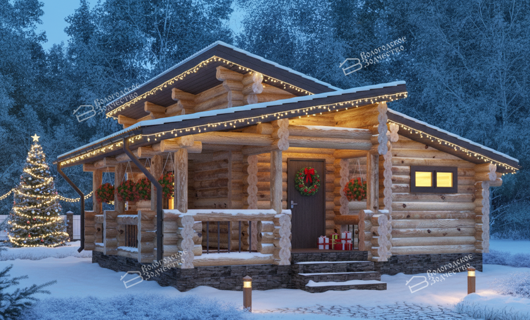 Баня из бревна VZ-205