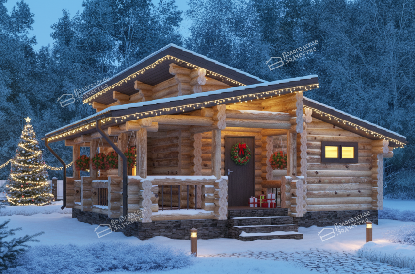 Баня из бревна VZ-205