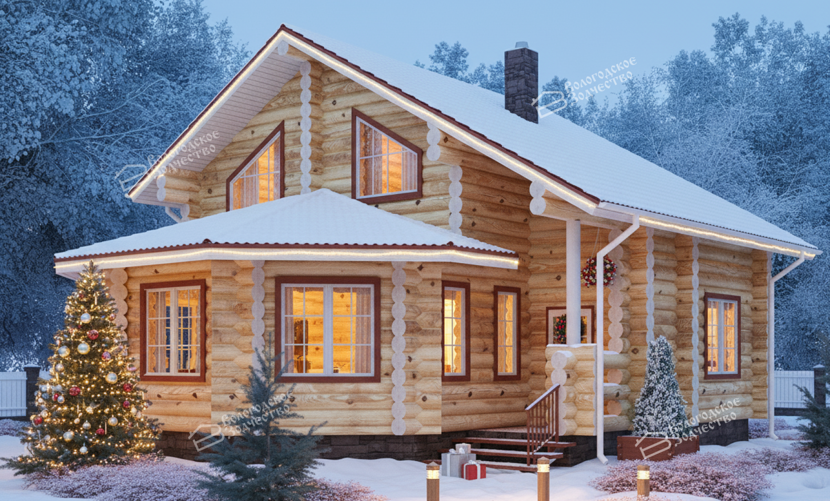 Дом из бревна VZ-208 