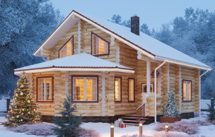 Дом из бревна VZ-208 