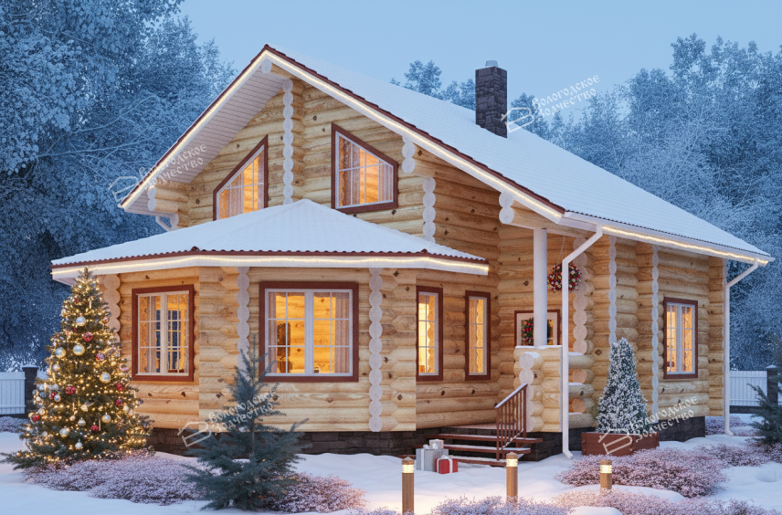 Дом из бревна VZ-208 