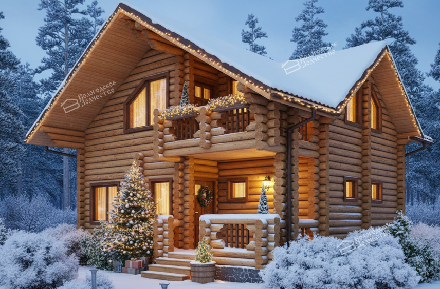 Дом из бревна VZ-216  