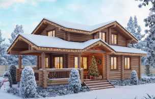Дом из бревна VZ-235