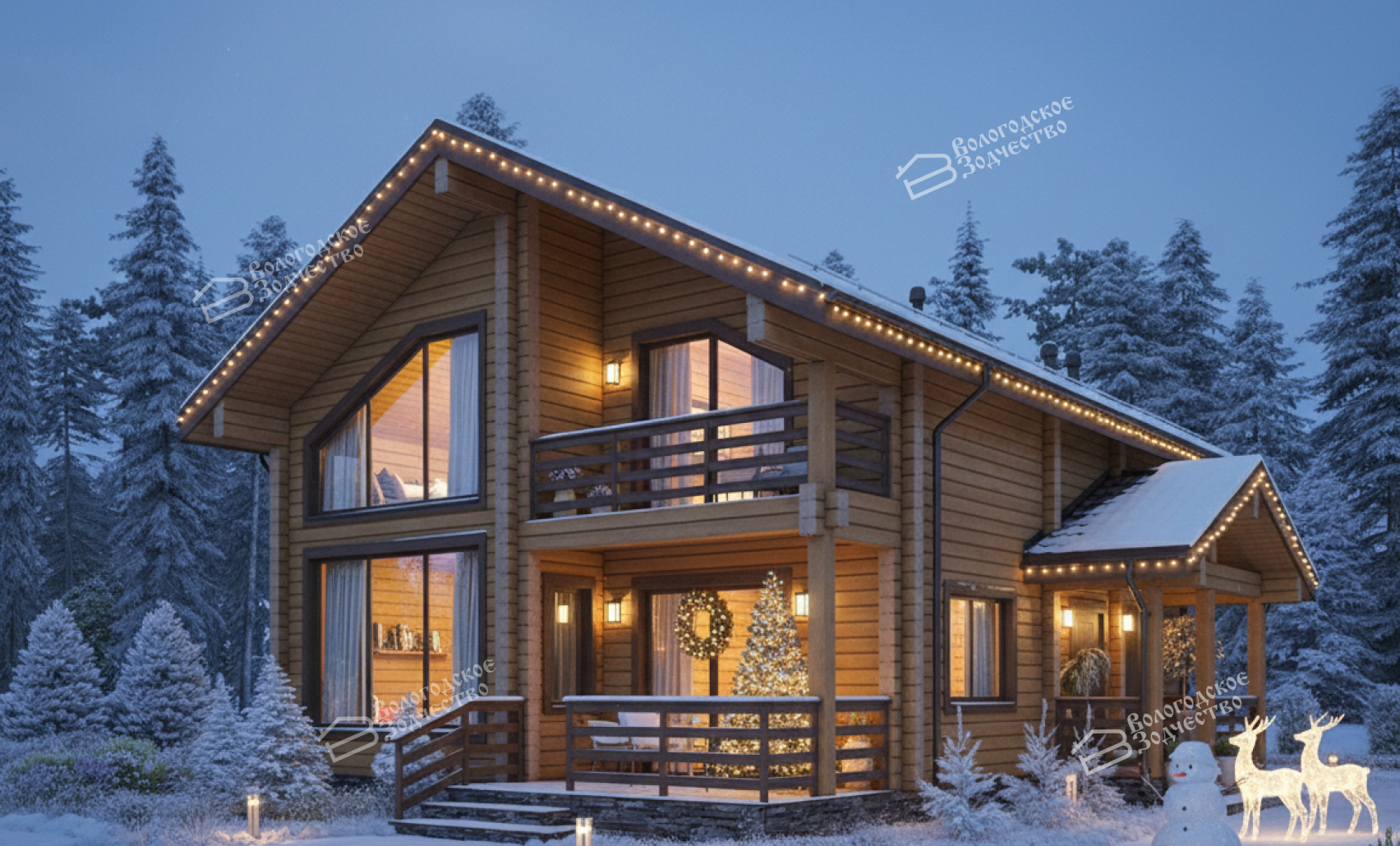 Дом из клееного бруса VZ-300