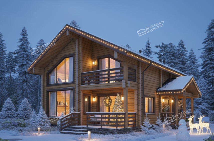 Дом из клееного бруса VZ-300