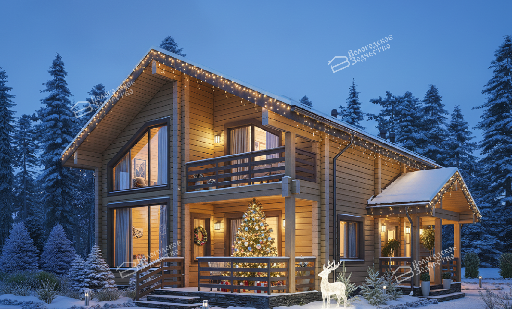 Дом из профилированного бруса VZ-300