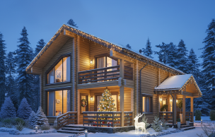 Дом из профилированного бруса VZ-300