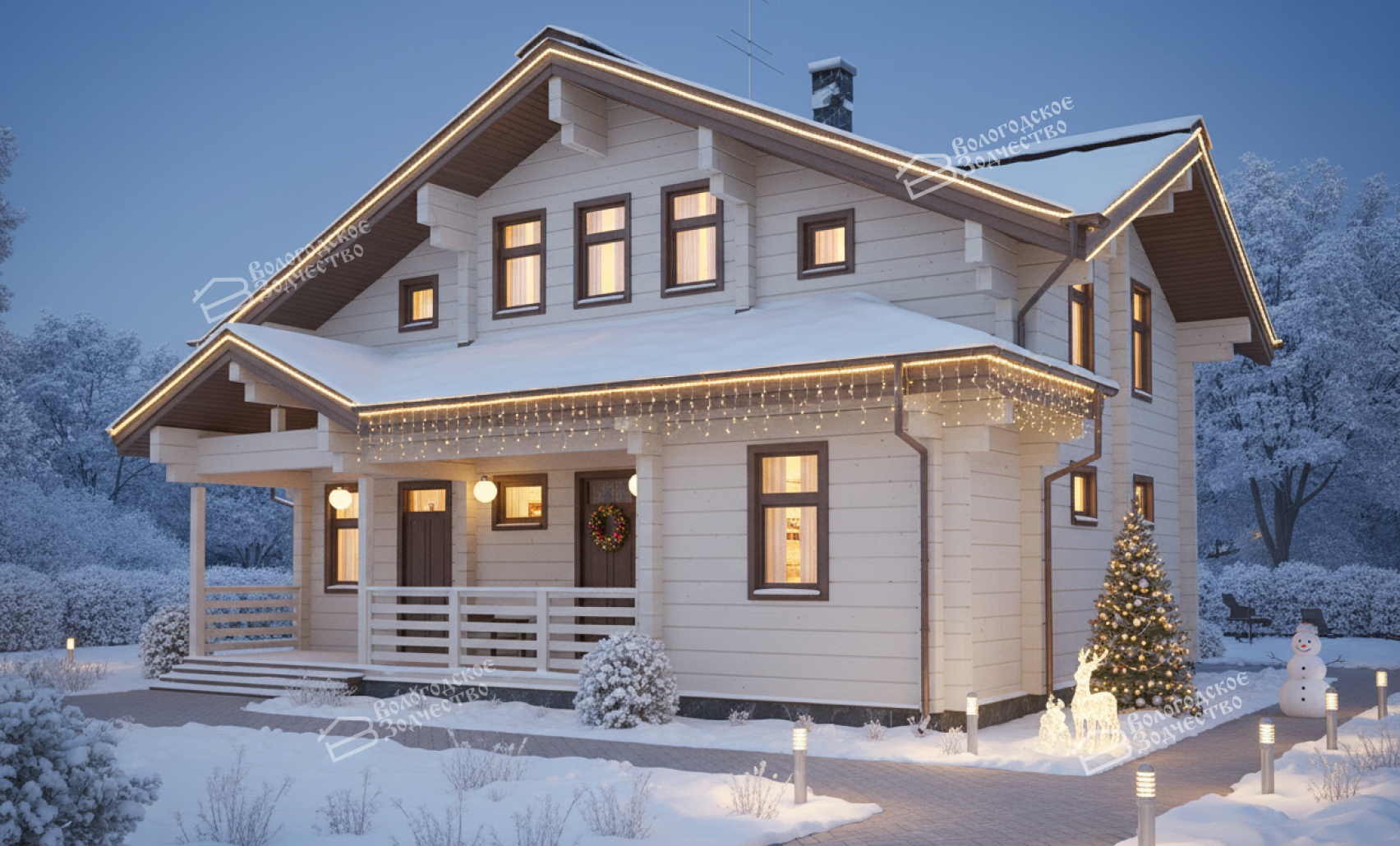 Дом из профилированного бруса VZ-301  