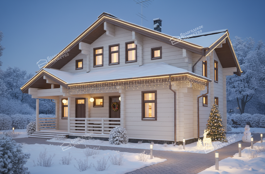 Дом из профилированного бруса VZ-301  