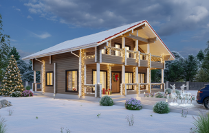 Дом из клееного бруса VZ-303