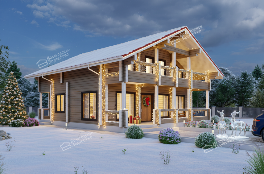 Дом из клееного бруса VZ-303