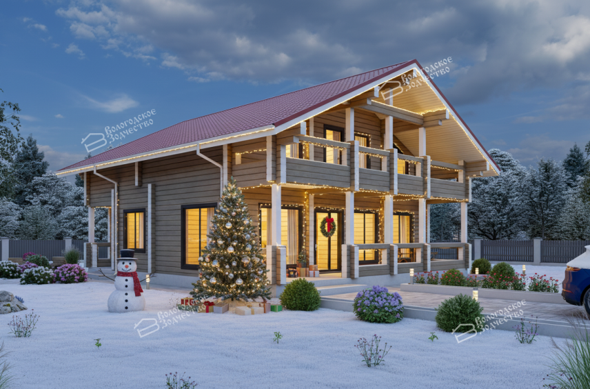 Дом из профилированного бруса VZ-303