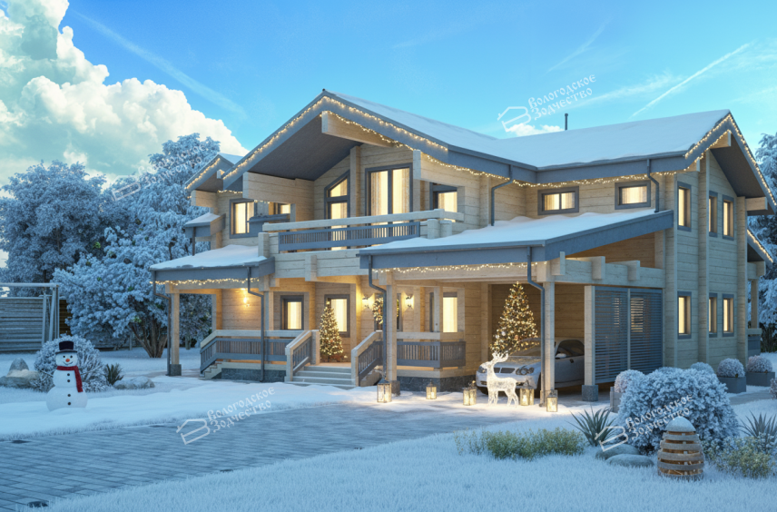 Дом из клееного бруса VZ-304