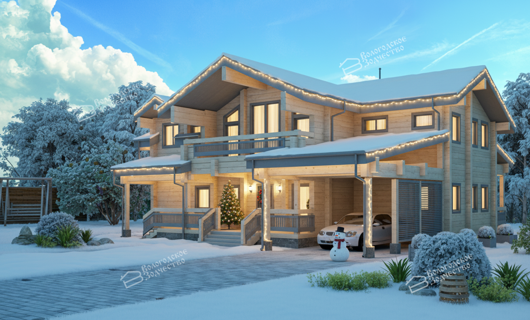 Дом из профилированного бруса VZ-304