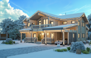 Дом из профилированного бруса VZ-304