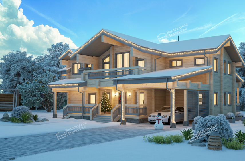 Дом из профилированного бруса VZ-304