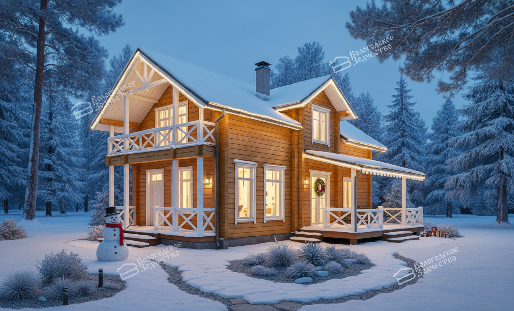 Дом из профилированного бруса VZ-306