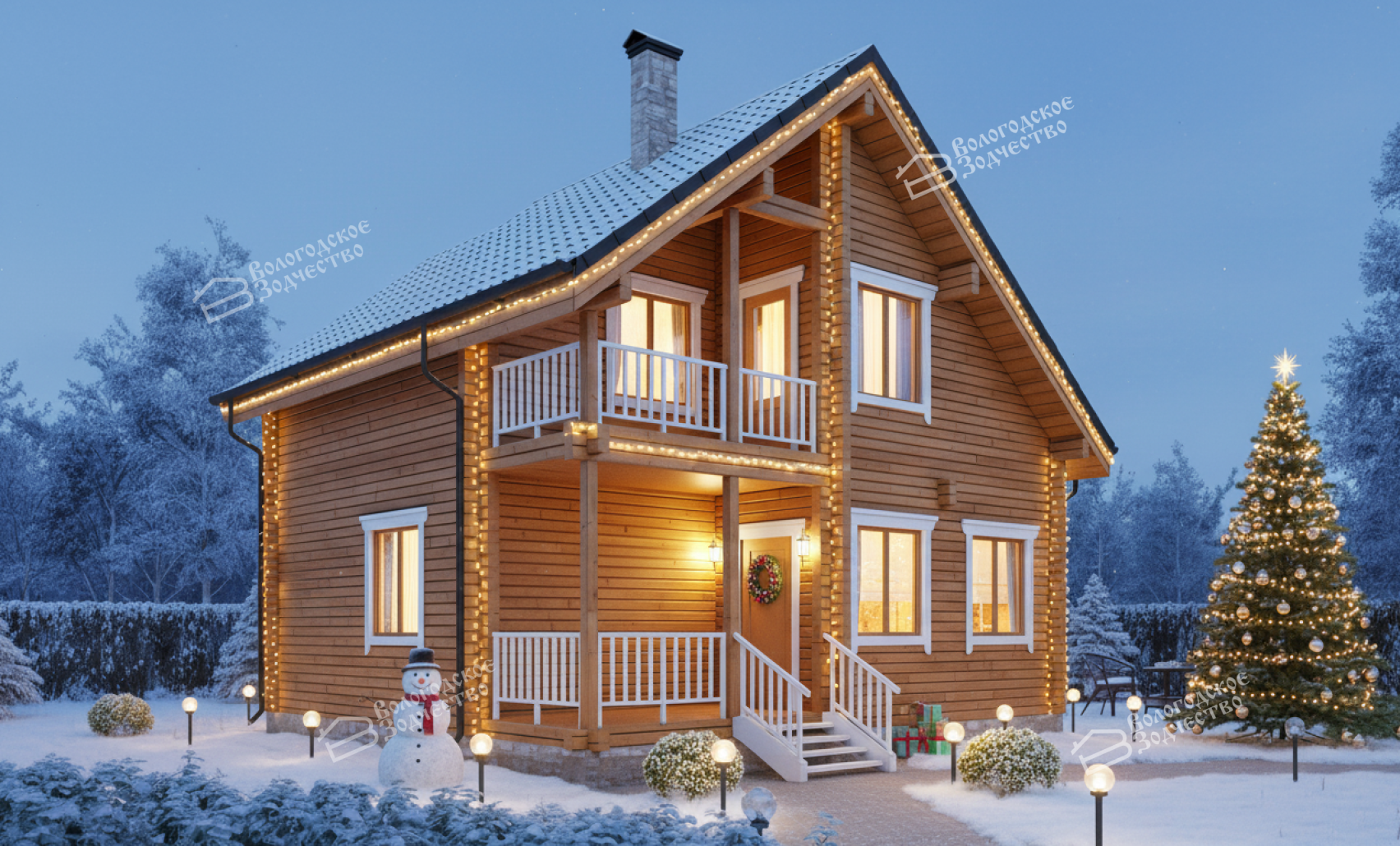 Дом из клееного бруса VZ-307 