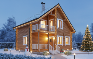 Дом из клееного бруса VZ-307 