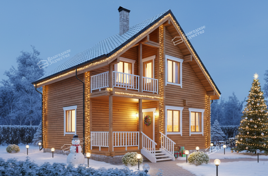 Дом из клееного бруса VZ-307 