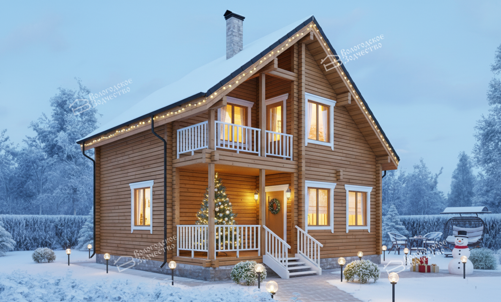 Дом из профилированного бруса VZ-307 