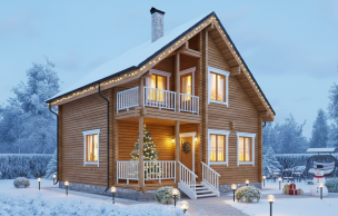 Дом из профилированного бруса VZ-307 