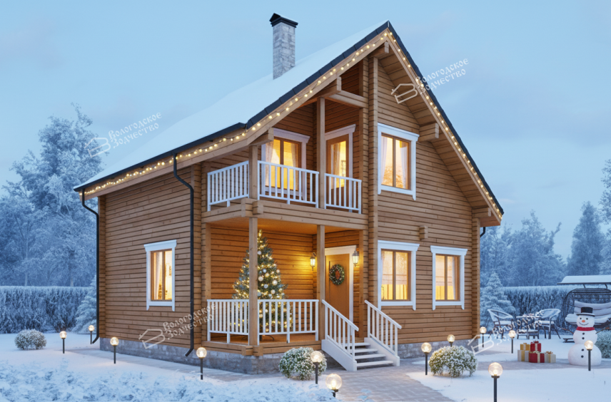 Дом из профилированного бруса VZ-307 