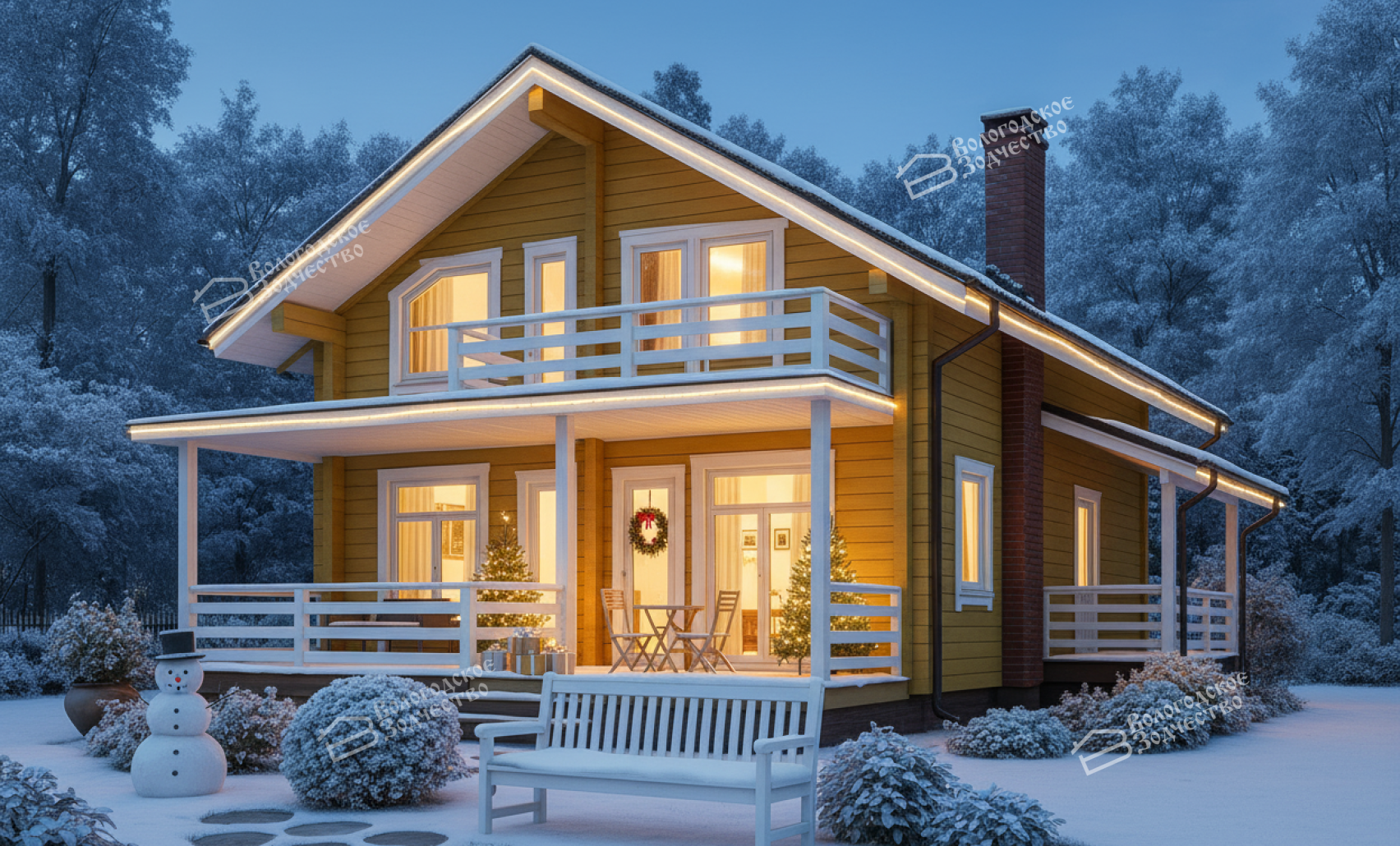 Дом из клееного бруса VZ-308  