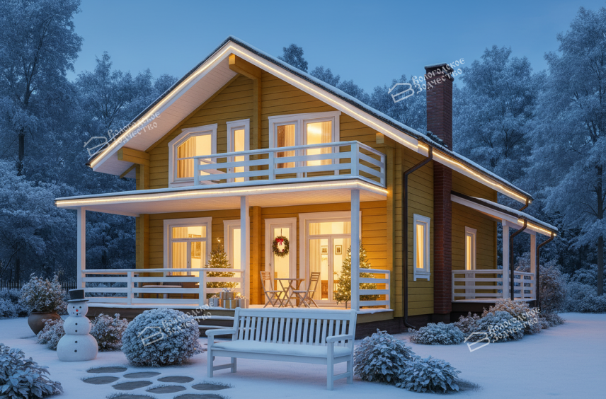 Дом из клееного бруса VZ-308  