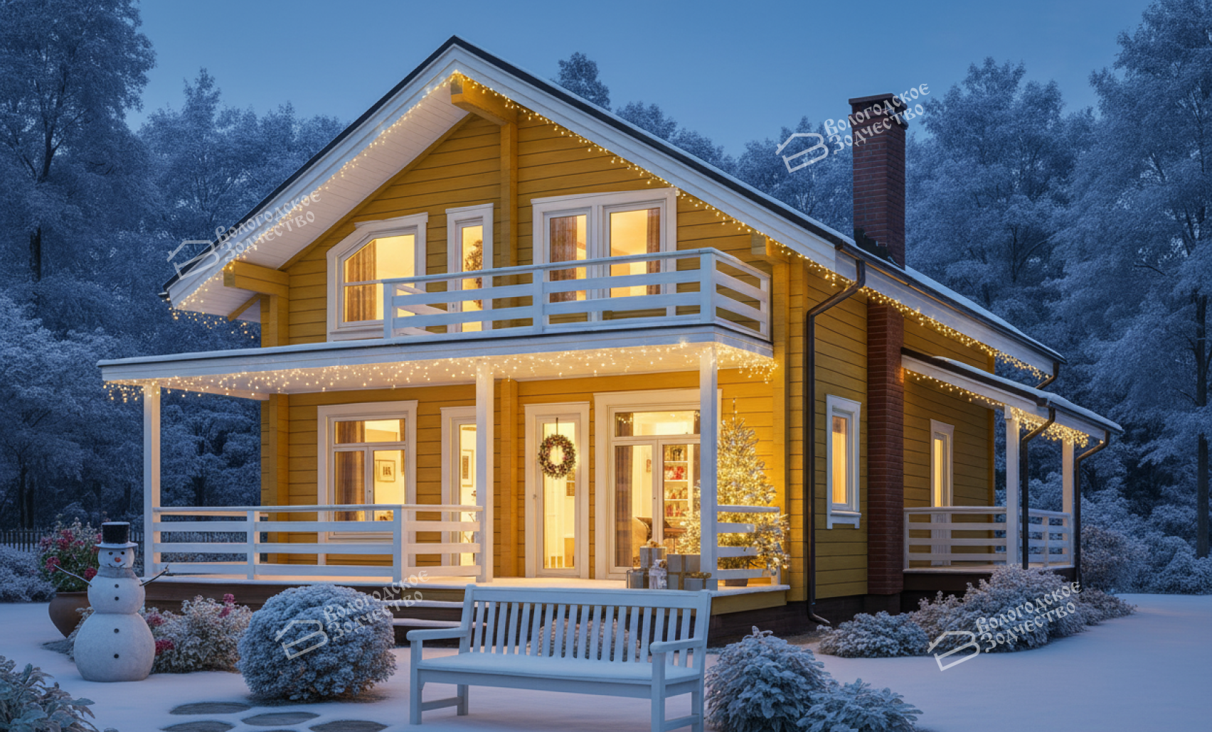 Дом из профилированного бруса VZ-308  