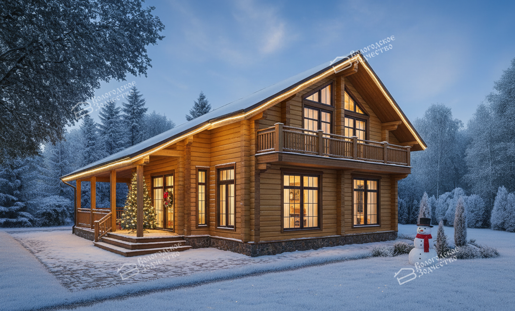 Дом из клееного бруса VZ-309 