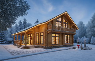 Дом из клееного бруса VZ-309 