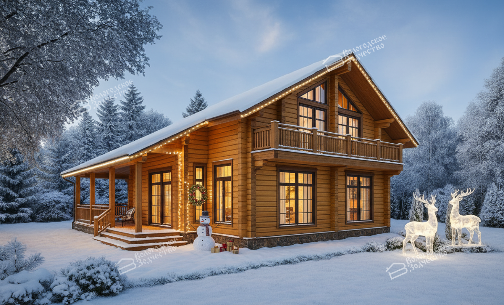 Дом из профилированного бруса VZ-309 