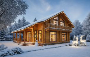 Дом из профилированного бруса VZ-309 