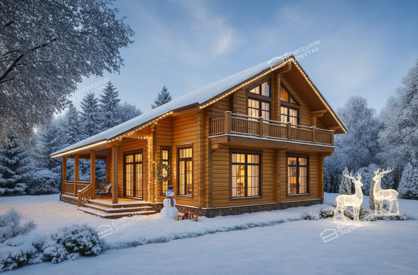 Дом из профилированного бруса VZ-309 