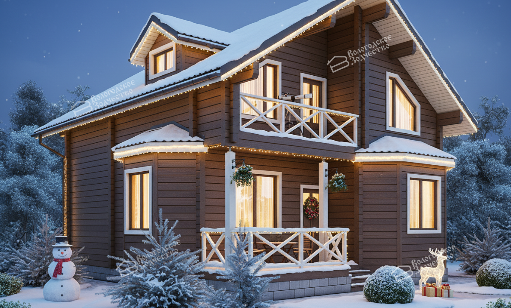 Дом из клееного бруса VZ-310  