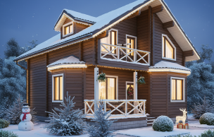 Дом из клееного бруса VZ-310  