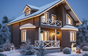 Дом из профилированного бруса VZ-310