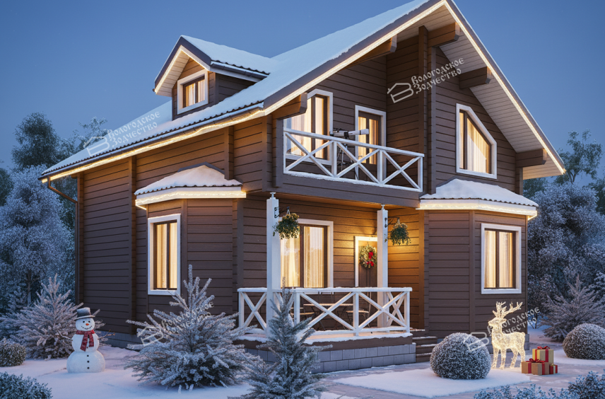 Дом из профилированного бруса VZ-310  