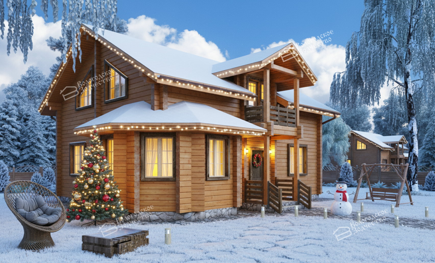 Дом из профилированного бруса VZ-312