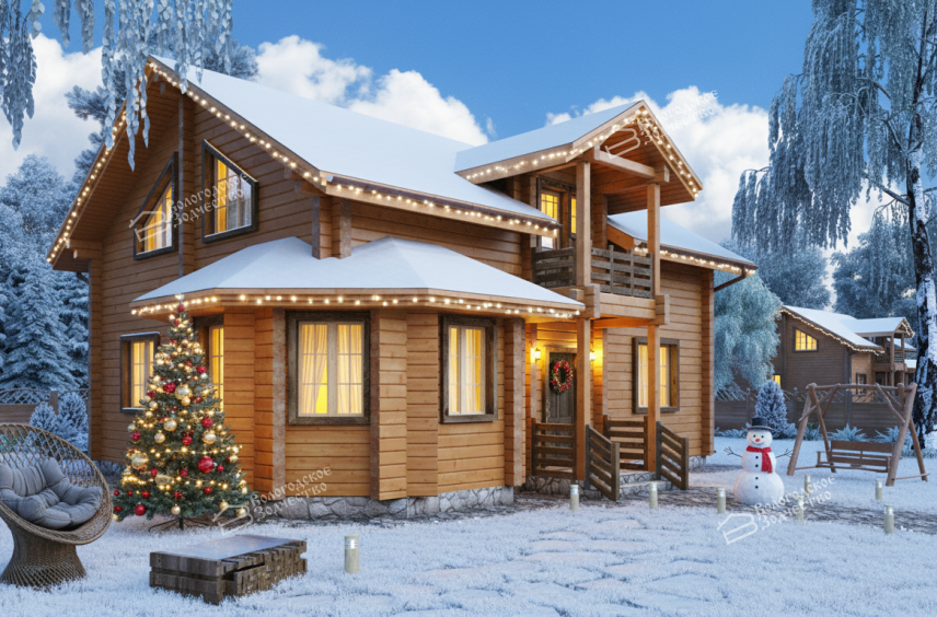 Дом из профилированного бруса VZ-312