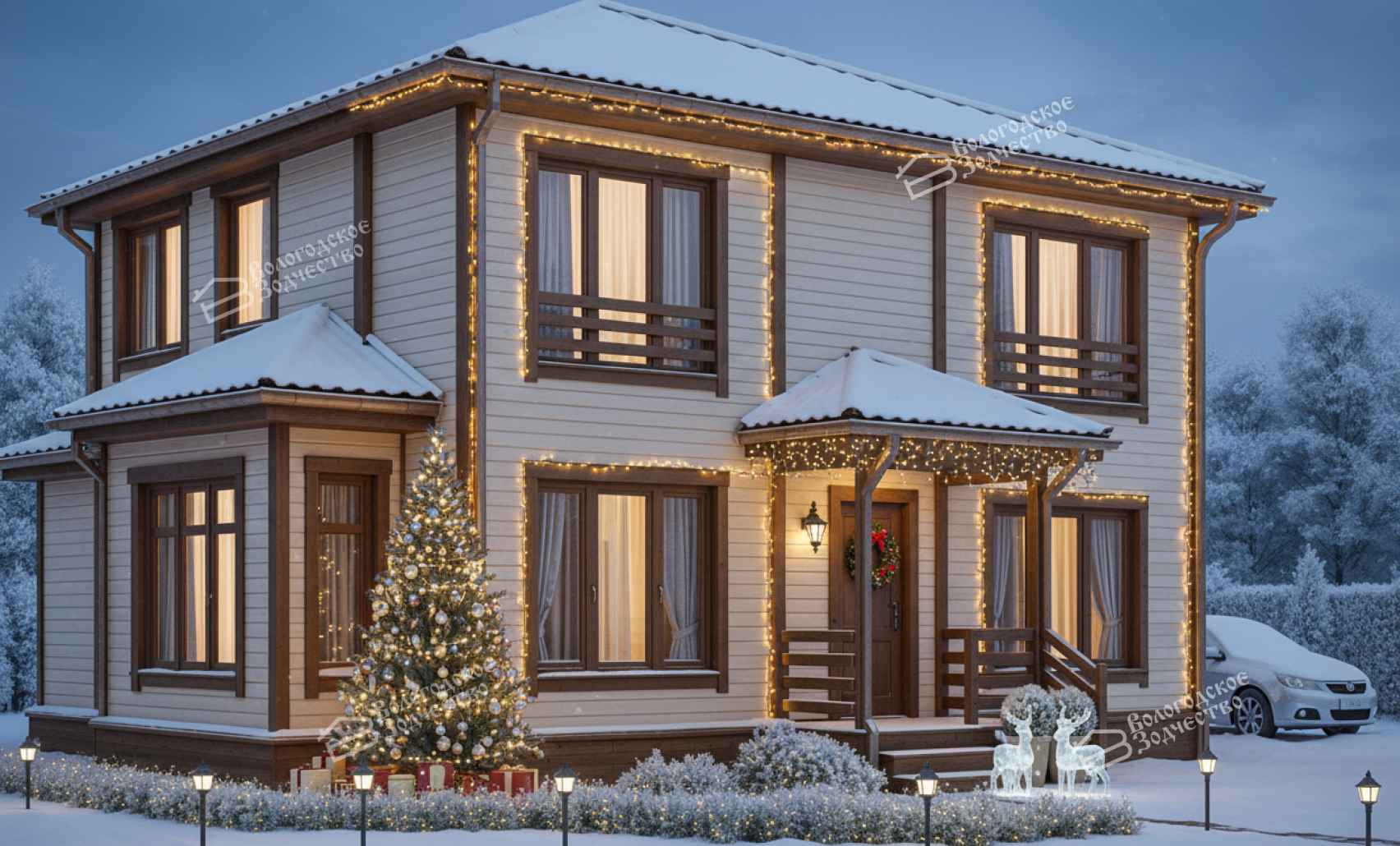 Дом из клееного бруса VZ-313  