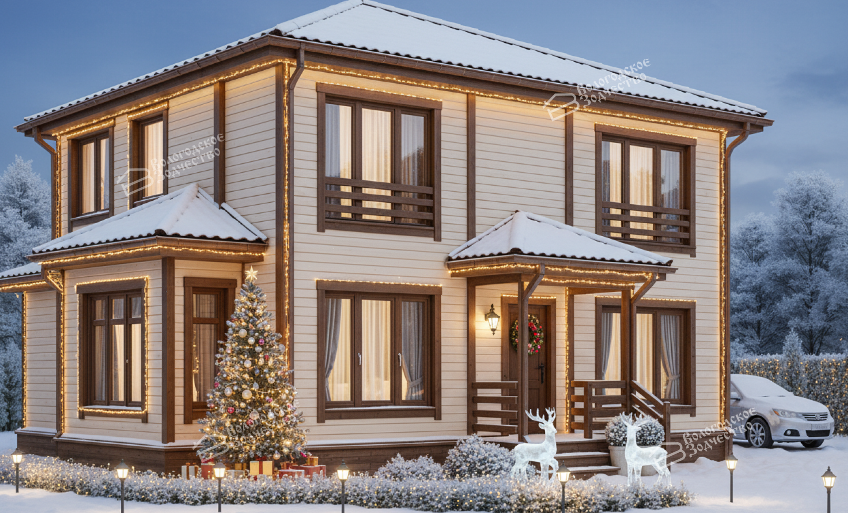 Дом из профилированного бруса VZ-313  