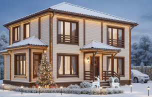 Дом из профилированного бруса VZ-313  