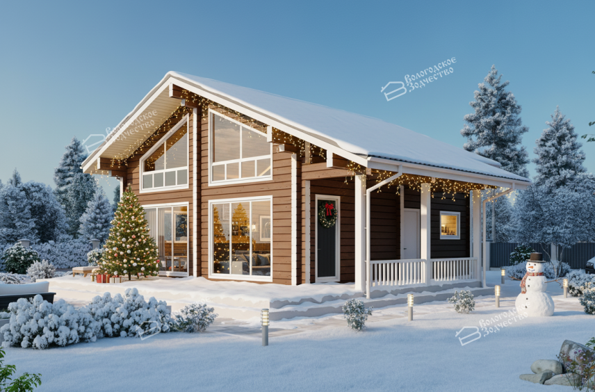 Дом из клееного бруса VZ-314